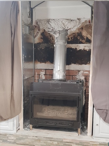 Intervention pour incendie cheminée